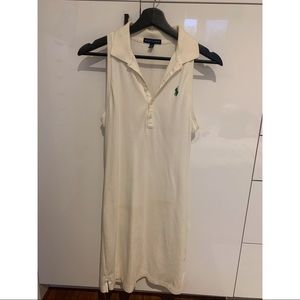 Ralph Lauren sleeveless white tennis dress
